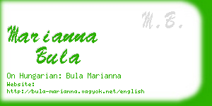 marianna bula business card